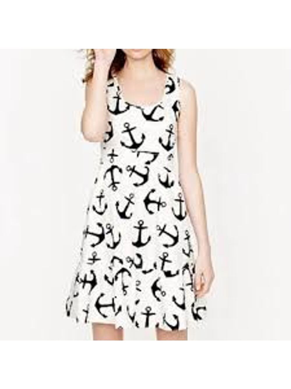 J.CREW Women's Cotton Anchor Print Mini Dress Size 4